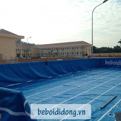 lắp đặt hồ bơi di động cho trường học